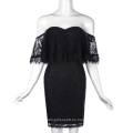 Kate Kasin Sexy Mujeres De Hombro Cuello Cuello Mini Vestido Vestido KK000635-1